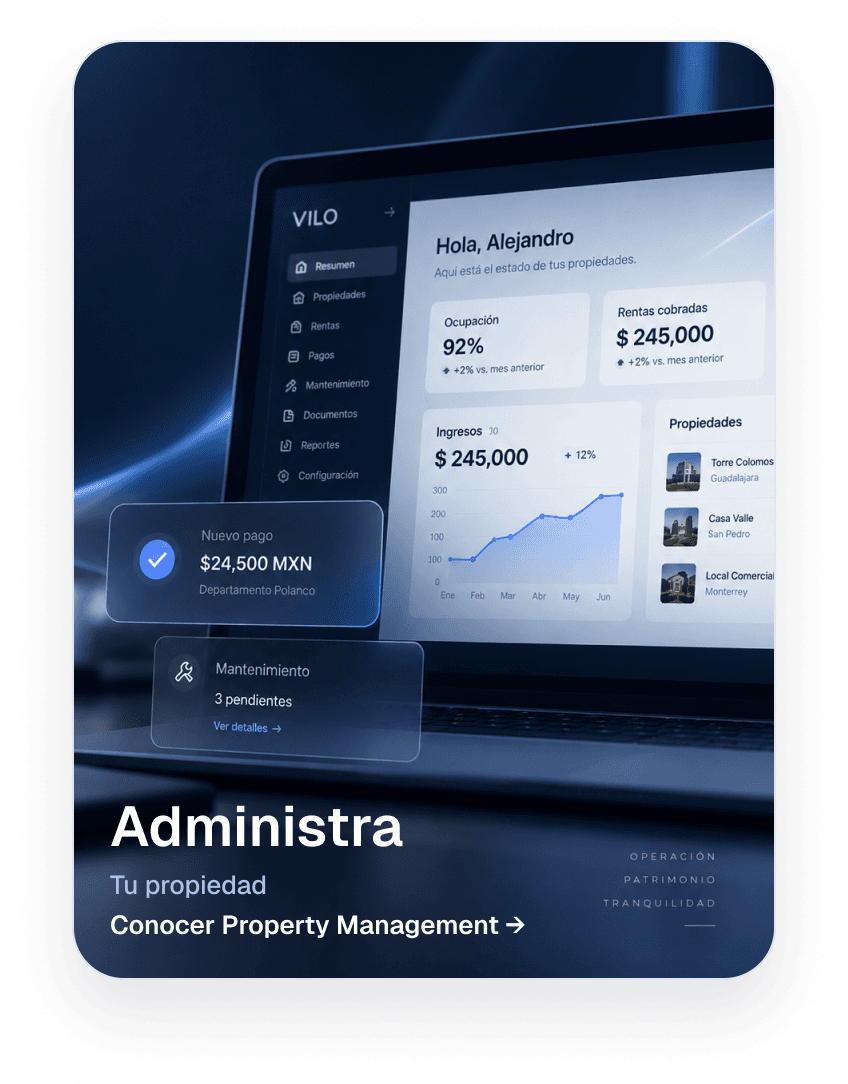 Administra tu propiedad. Conocer Property Management.